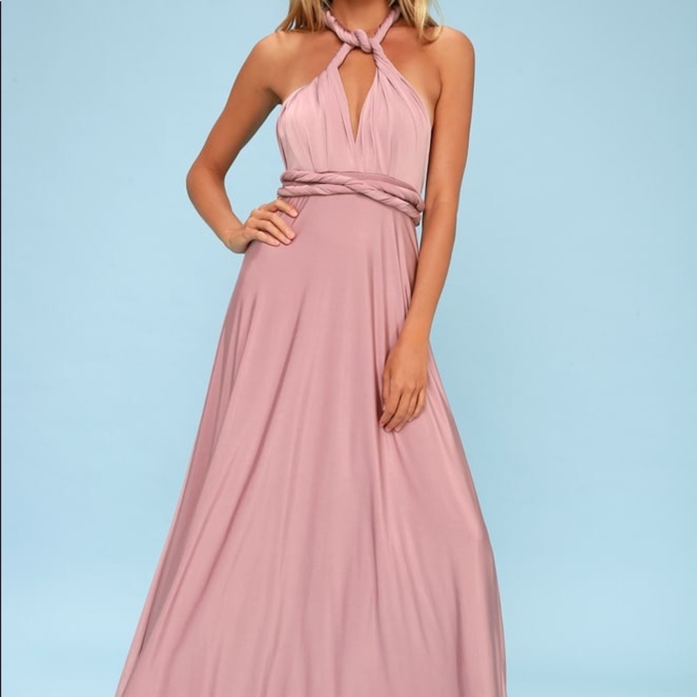 Lulus | Convertible Lavender Maxi Dress - Picture 5 of 9